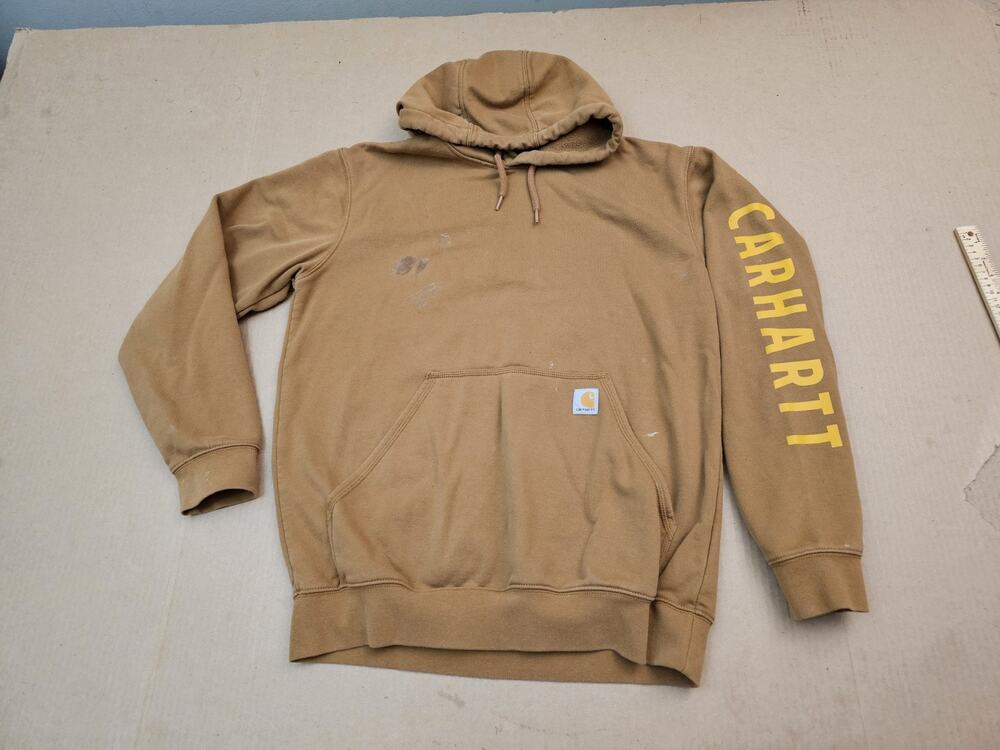 Carhartt Rain Defender Men's Pullover Hoodie Loose Fit Brown XL TS7030-M